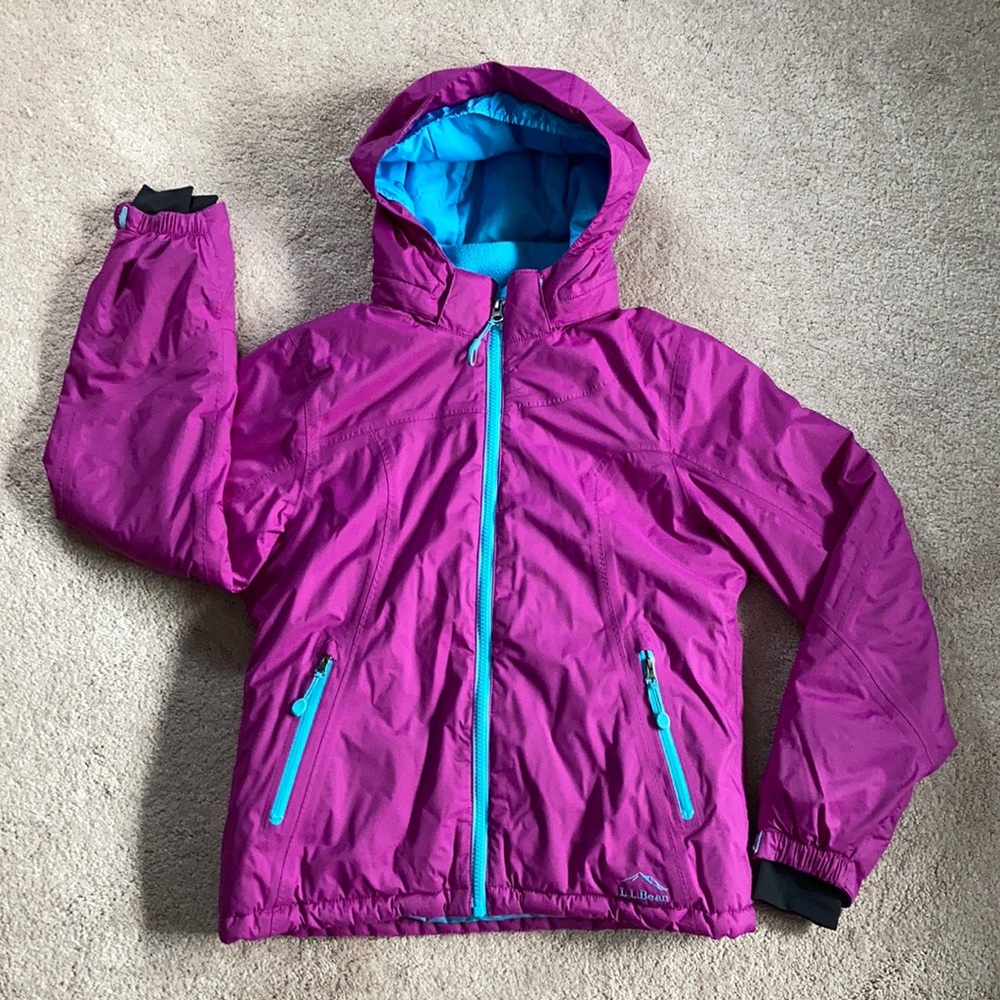 LLBean Glacier Summit Jacket Girl’s size 10-12